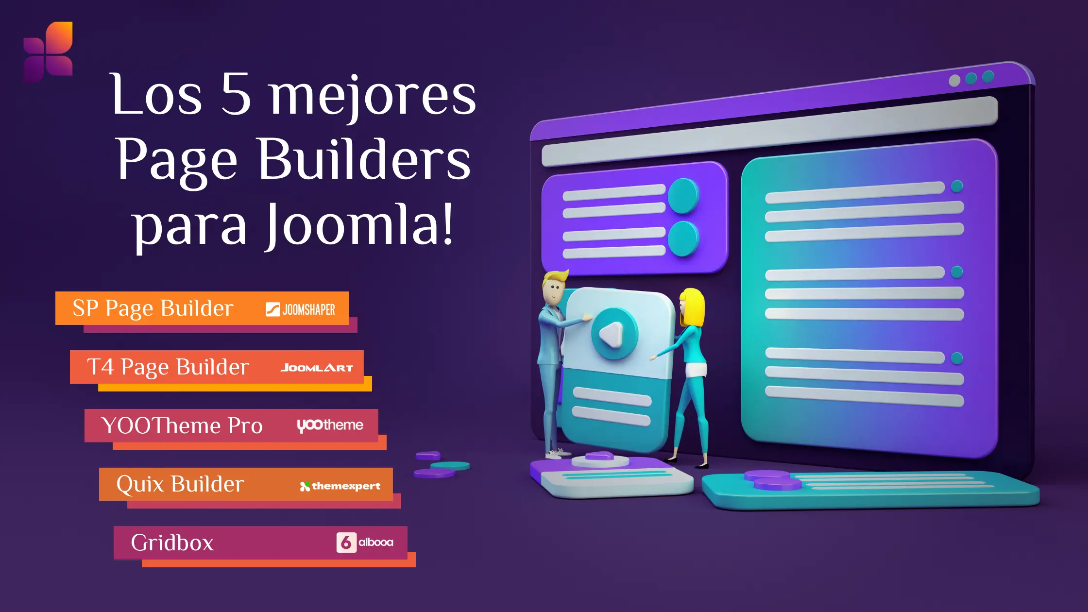 5 mejores Page Builders para Joomla